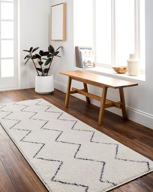 Lykke LKK-2307 Alfombra de área lavable tejida a máquina de 5' x 7'