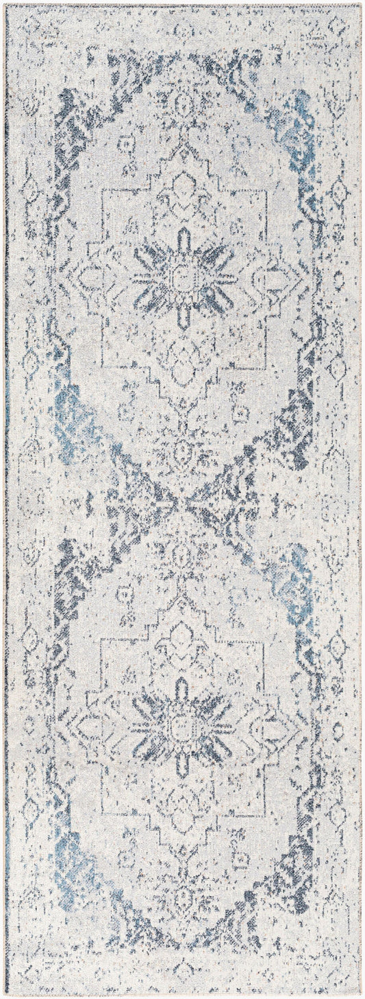 Lillian LLL-2300 7ft Runner Machine Woven Washable Runner Rug