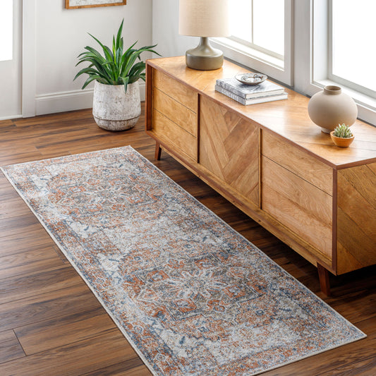 Lillian LLL-2302 2'2" x 3'9" Machine Woven Washable Accent Rug