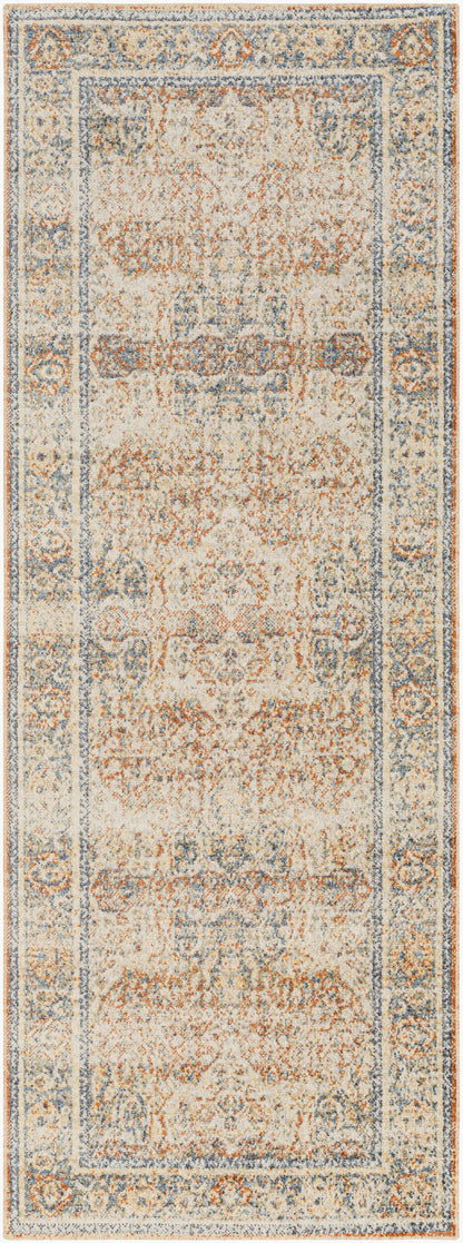 Lillian LLL-2304 7ft Runner Machine Woven Washable Runner Rug