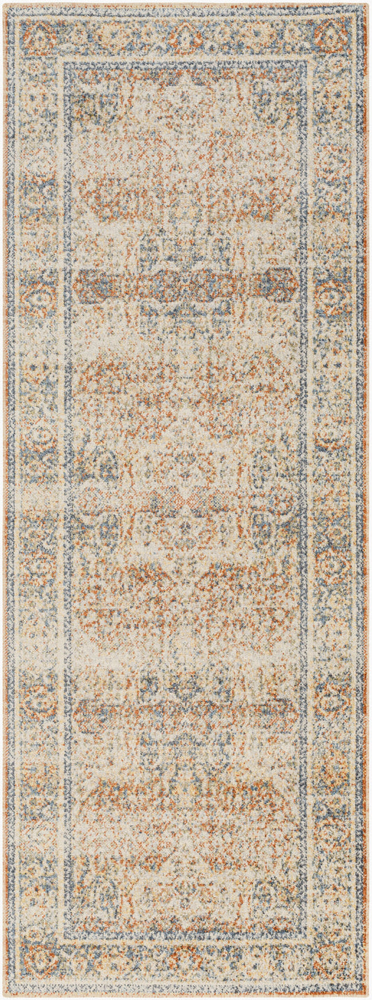 Lillian LLL-2304 7ft Runner Machine Woven Washable Runner Rug