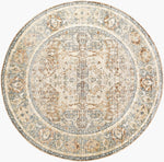 Lillian LLL-2304 6ft Round Machine Woven Washable Area Rug