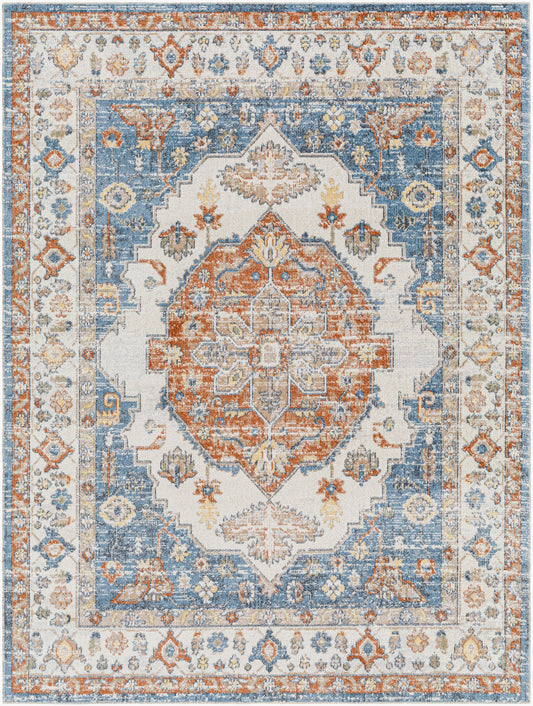 Lillian LLL-2305 5' x 7' Machine Woven Washable Area Rug