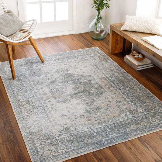 Lillian LLL-2307 2'2" x 3'9" Machine Woven Washable Accent Rug