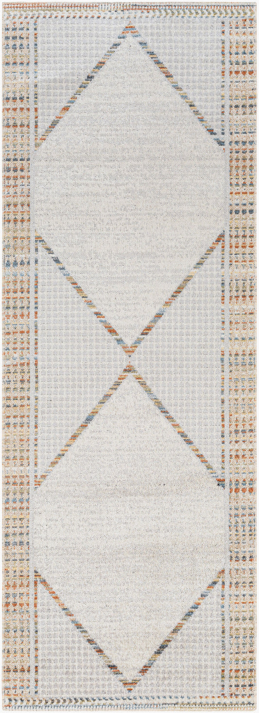 Lillian LLL-2312 7ft Runner Machine Woven Washable Runner Rug