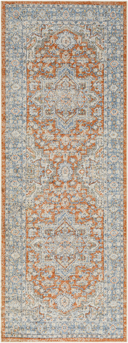 Lillian LLL-2316 7ft Runner Machine Woven Washable Runner Rug