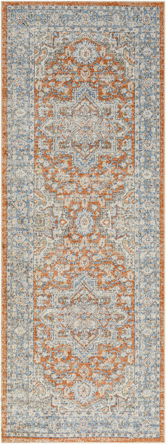 Lillian LLL-2316 7ft Runner Machine Woven Washable Runner Rug