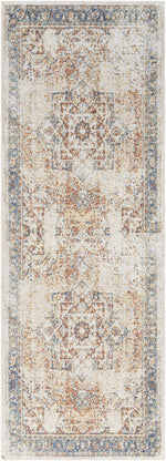 Lillian LLL-2317 7ft Runner Machine Woven Washable Runner Rug