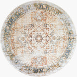 Lillian LLL-2317 6ft Round Machine Woven Washable Area Rug