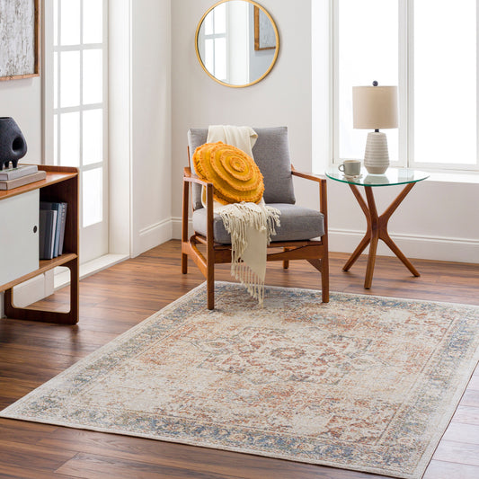Lillian LLL-2317 2' x 3' Machine Woven Washable Accent Rug