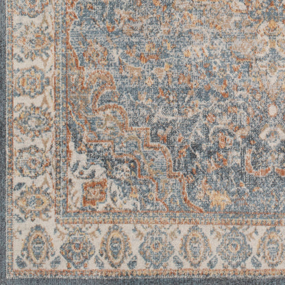 Lillian LLL-2321 6ft Round Machine Woven Washable Area Rug
