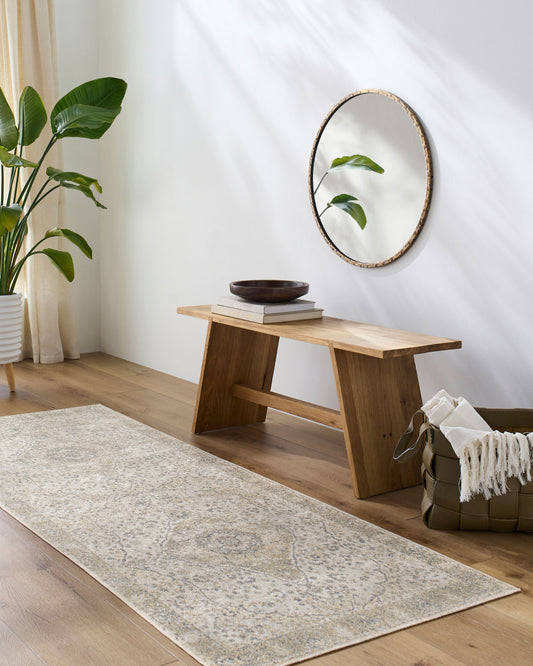 Lillian LLL-2322 7ft Runner Machine Woven Washable Runner Rug