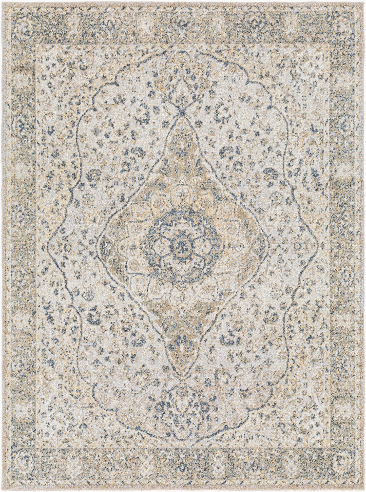 Lillian LLL-2322 2'2" x 3'9" Machine Woven Washable Accent Rug
