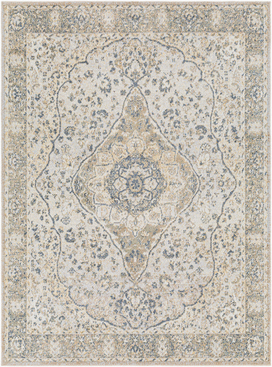 Lillian LLL-2322 2'2" x 3'9" Machine Woven Washable Accent Rug