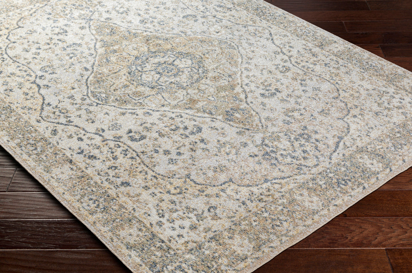 Lillian LLL-2322 2'2" x 3'9" Machine Woven Washable Accent Rug