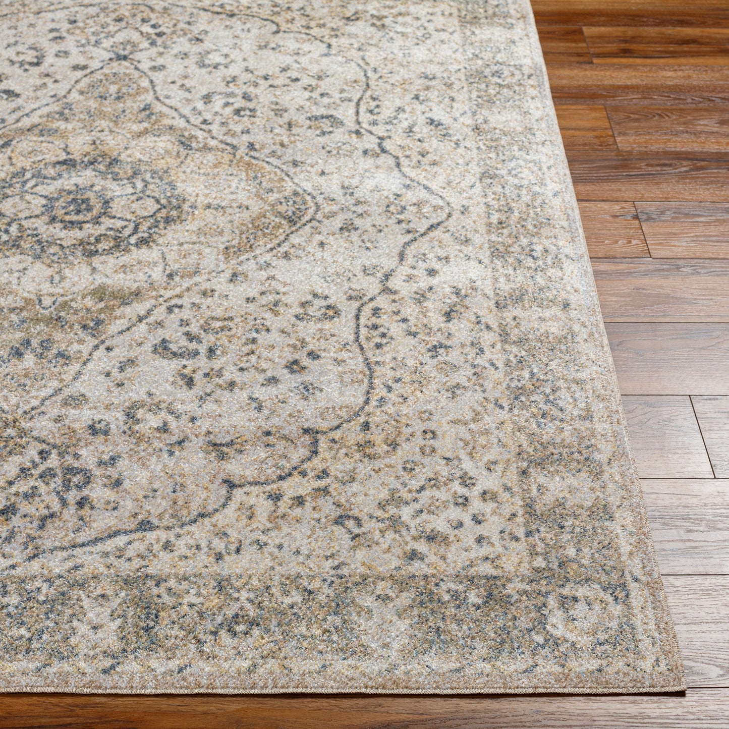 Lillian LLL-2322 2'2" x 3'9" Machine Woven Washable Accent Rug