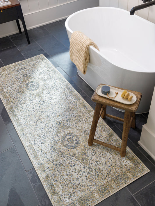Lillian LLL-2322 2'2" x 3'9" Machine Woven Washable Accent Rug