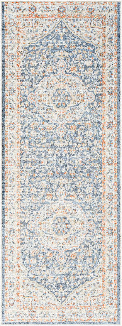 Lillian LLL-2325 7ft Runner Machine Woven Washable Runner Rug