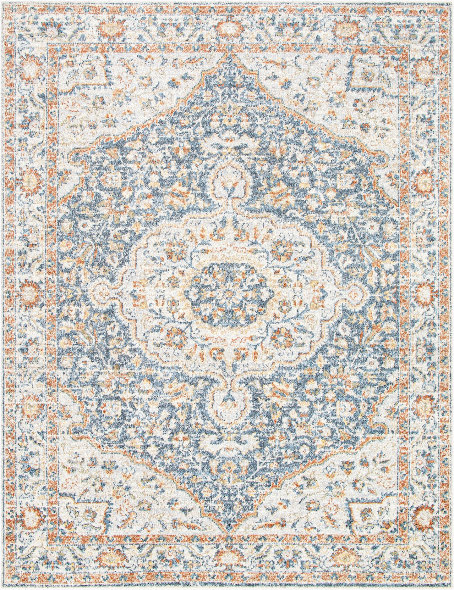 Lillian LLL-2325 6ft Round Machine Woven Washable Area Rug