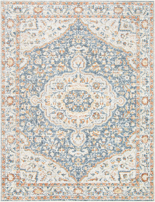 Lillian LLL-2325 6ft Round Machine Woven Washable Area Rug