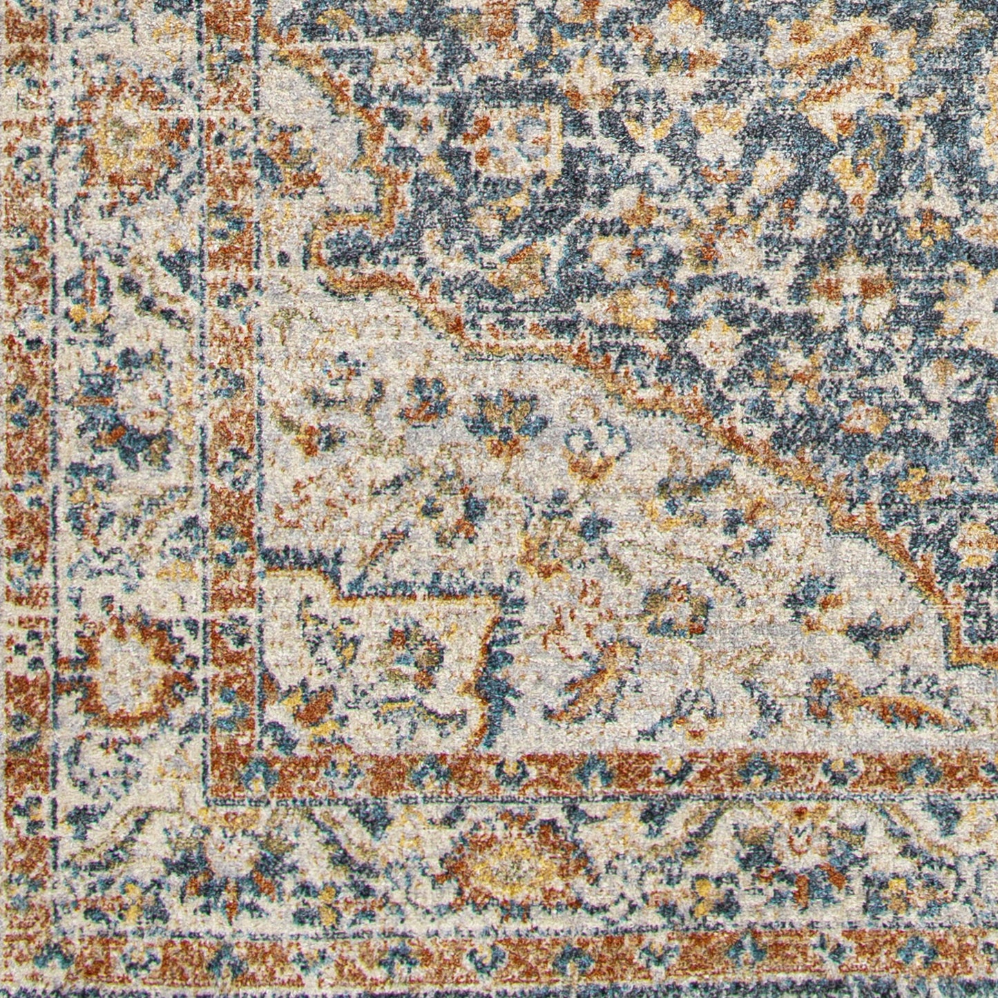 Lillian LLL-2325 6ft Round Machine Woven Washable Area Rug
