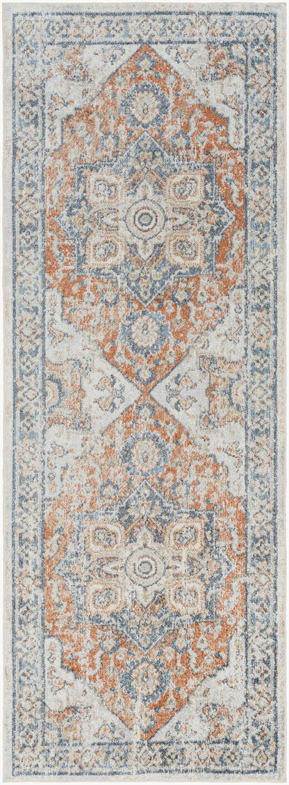 Lillian LLL-2330 7ft Runner Machine Woven Washable Runner Rug