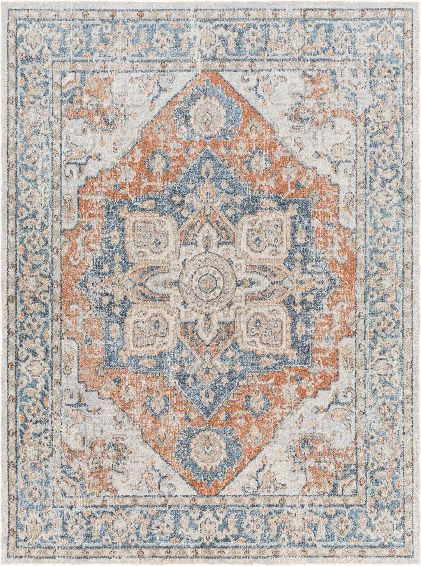 Lillian LLL-2330 5' x 7' Machine Woven Washable Area Rug