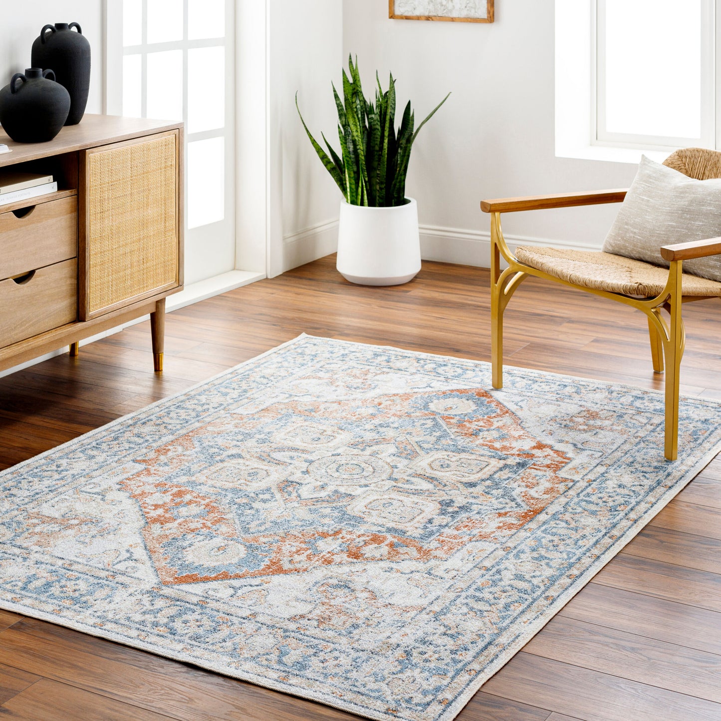 Lillian LLL-2330 2' x 3' Machine Woven Washable Accent Rug