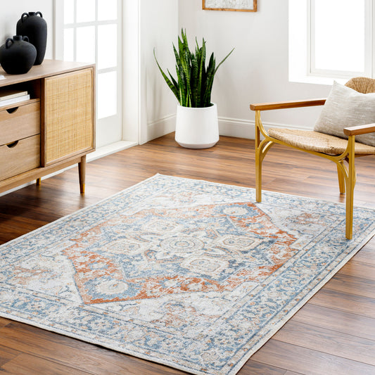 Lillian LLL-2330 2' x 3' Machine Woven Washable Accent Rug