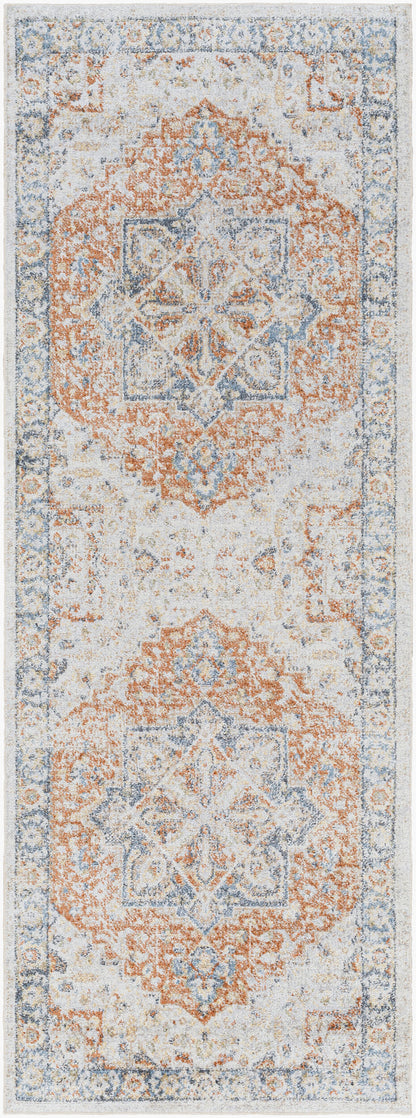 Lillian LLL-2331 7ft Runner Machine Woven Washable Runner Rug