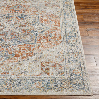 Lillian LLL-2331 6ft Round Machine Woven Washable Area Rug