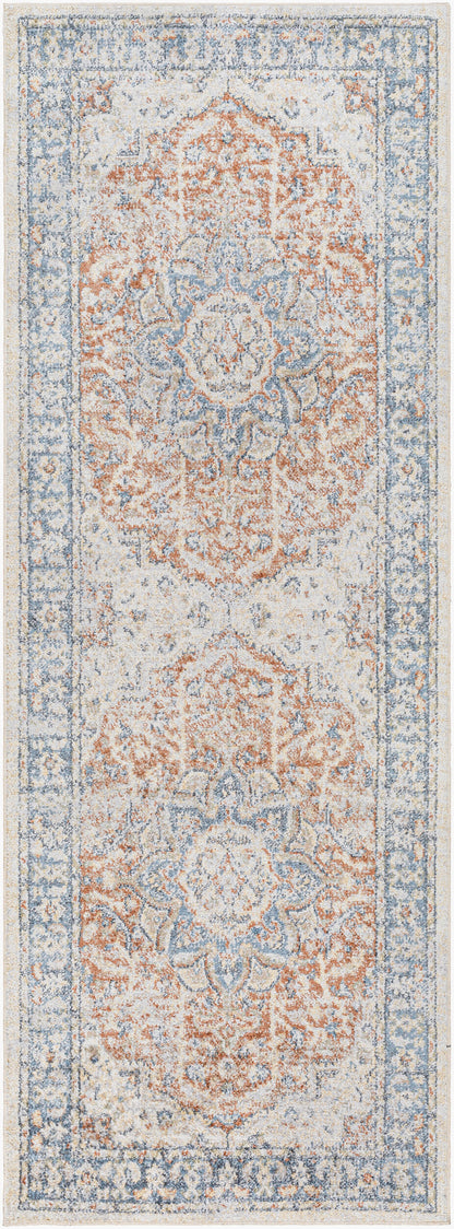 Lillian LLL-2332 7ft Runner Machine Woven Washable Runner Rug