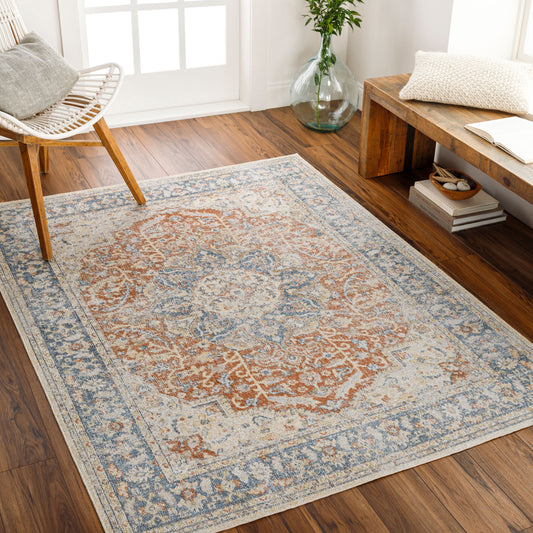 Lillian LLL-2332 2'2" x 3'9" Machine Woven Washable Accent Rug