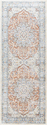 Lillian LLL-2333 7ft Runner Machine Woven Washable Runner Rug