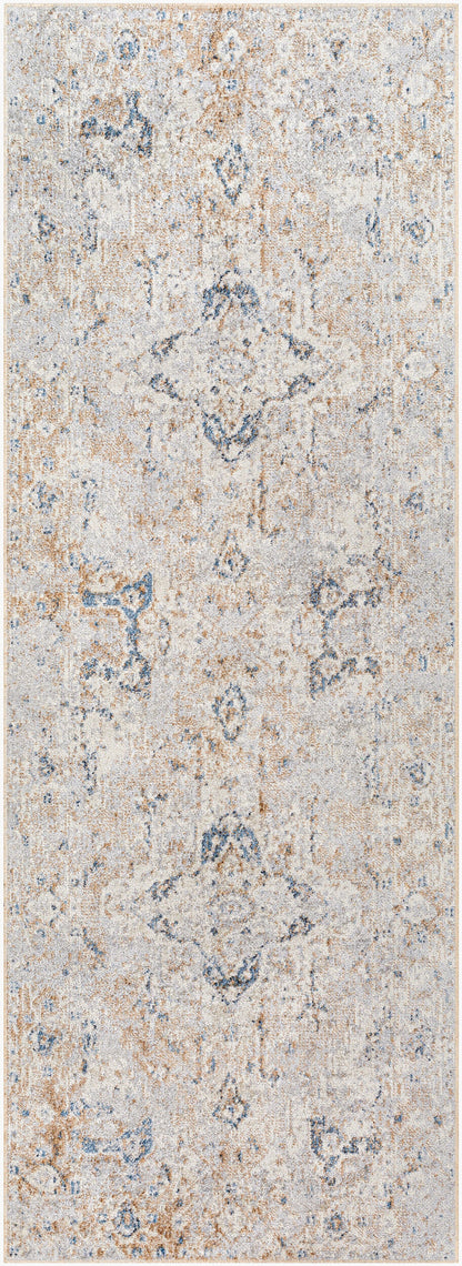 Lillian LLL-2335 7ft Runner Machine Woven Washable Runner Rug