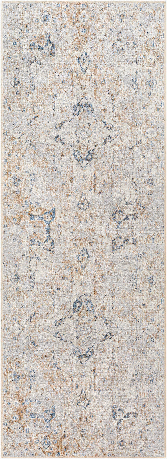 Lillian LLL-2335 7ft Runner Machine Woven Washable Runner Rug