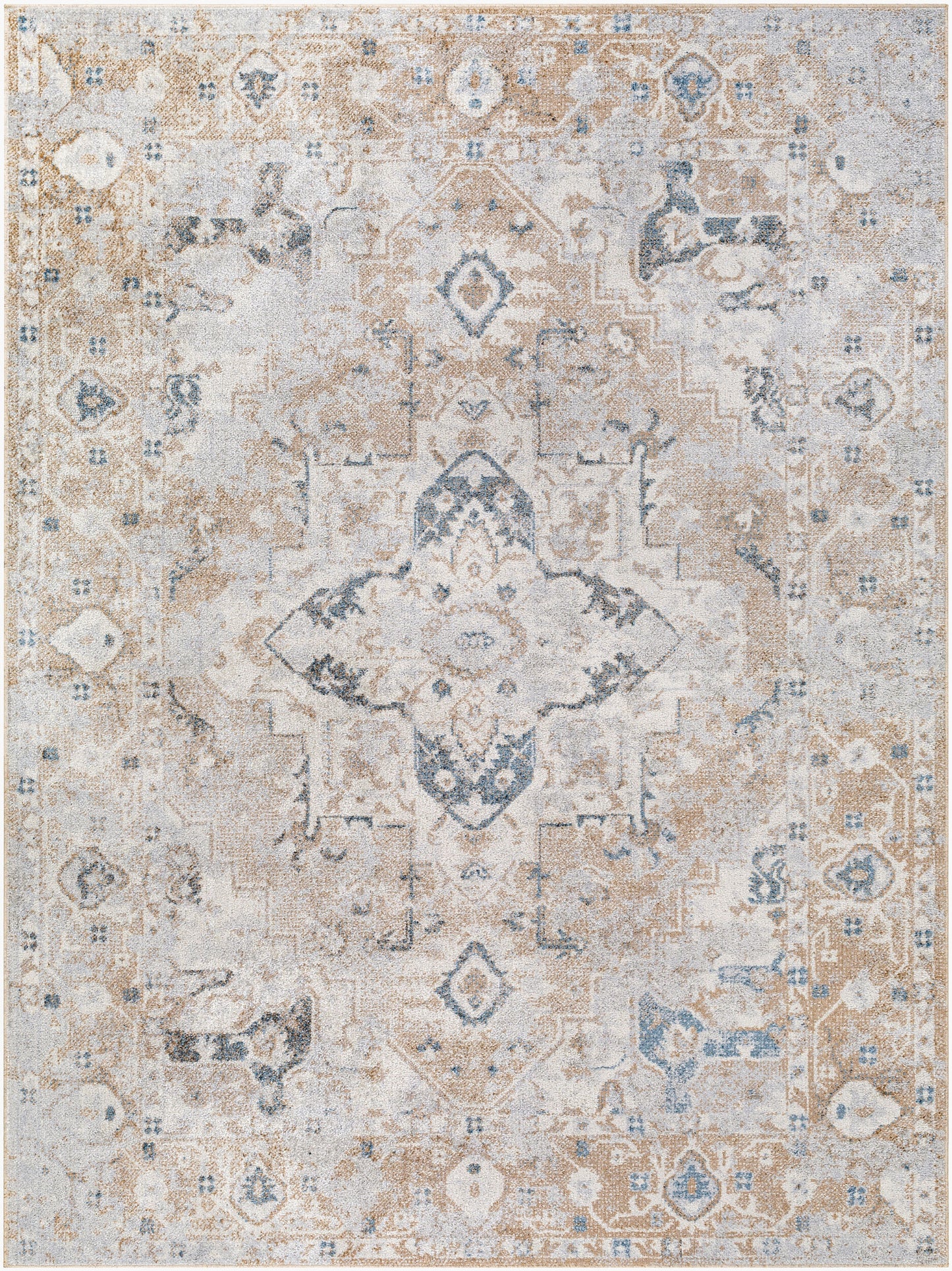 Lillian LLL-2335 2'2" x 3'9" Machine Woven Washable Accent Rug