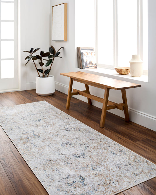 Lillian LLL-2335 2'2" x 3'9" Machine Woven Washable Accent Rug