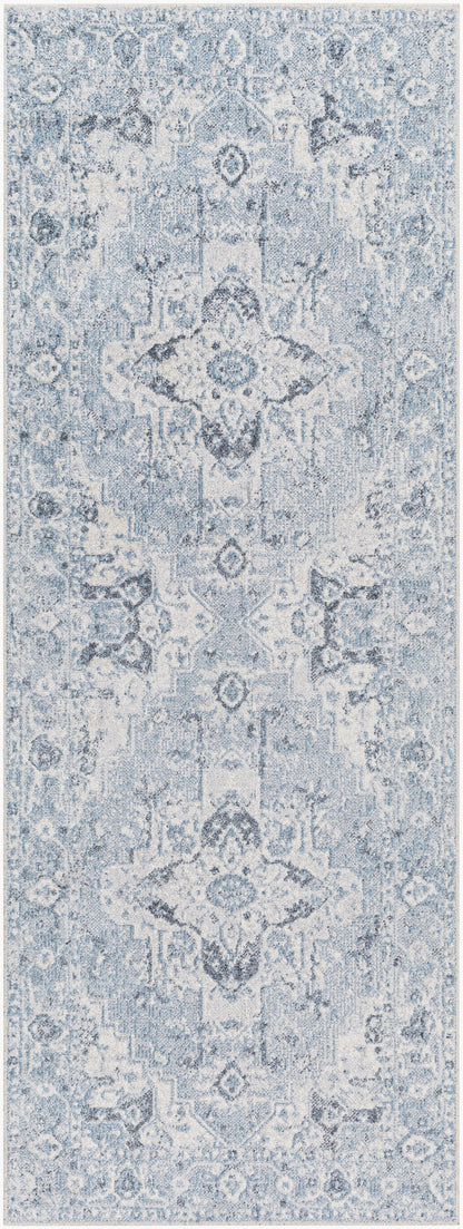 Lillian LLL-2336 7ft Runner Machine Woven Washable Runner Rug