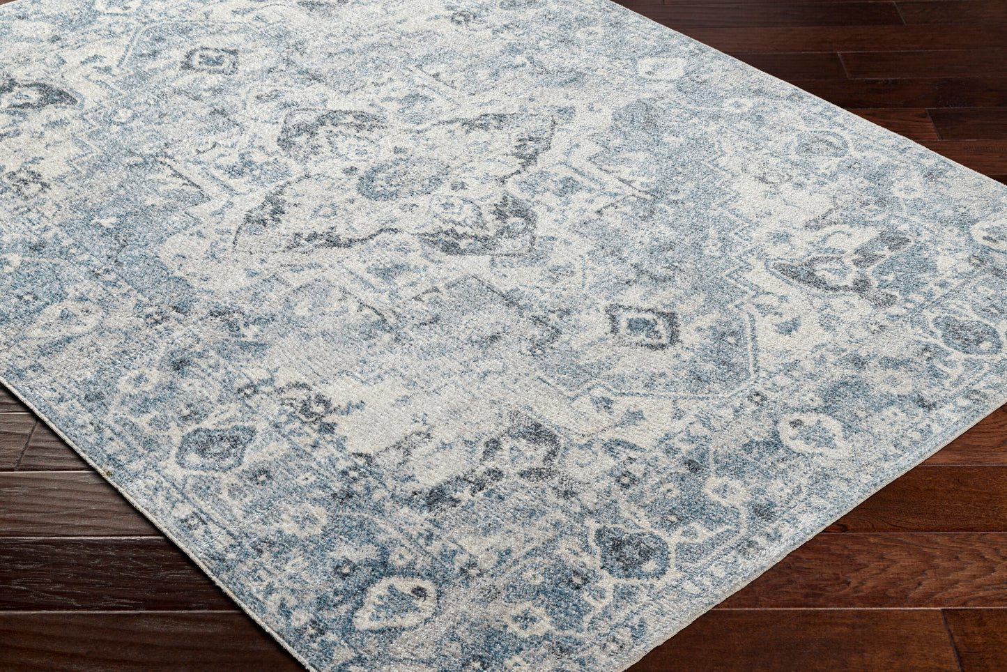 Lillian LLL-2336 6ft Round Machine Woven Washable Area Rug