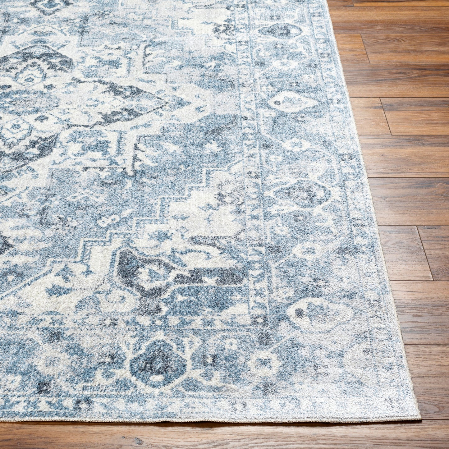 Lillian LLL-2336 6ft Round Machine Woven Washable Area Rug