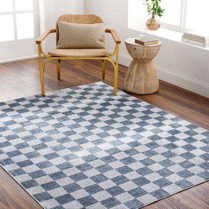 Lillian LLL-2339 6ft Round Machine Woven Washable Area Rug