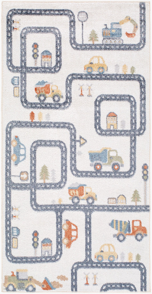 Alfombra de corredor lavable a máquina Lillian LLL-2347 de 2,13 m