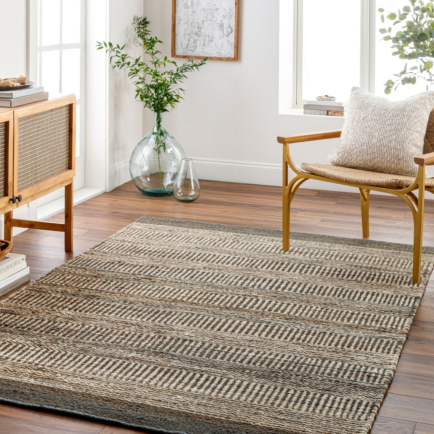 Lima LMA-2303 5' x 7' Handmade Jute Area Rug