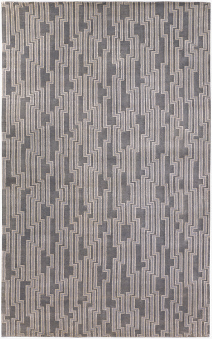Alfombra decorativa luminosa LMN-3003 de 2' x 3' hecha a mano