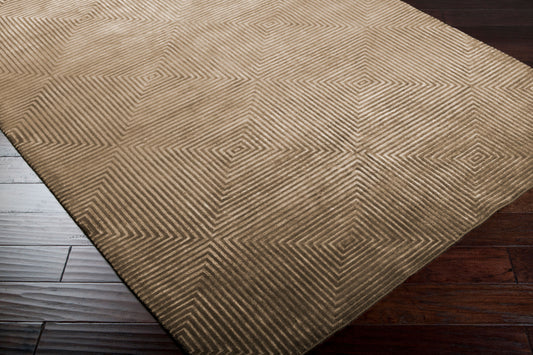 Alfombra decorativa luminosa LMN-3007 de 2' x 3' hecha a mano