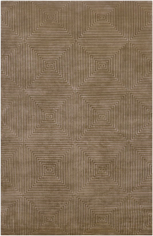 Alfombra decorativa luminosa LMN-3007 de 2' x 3' hecha a mano