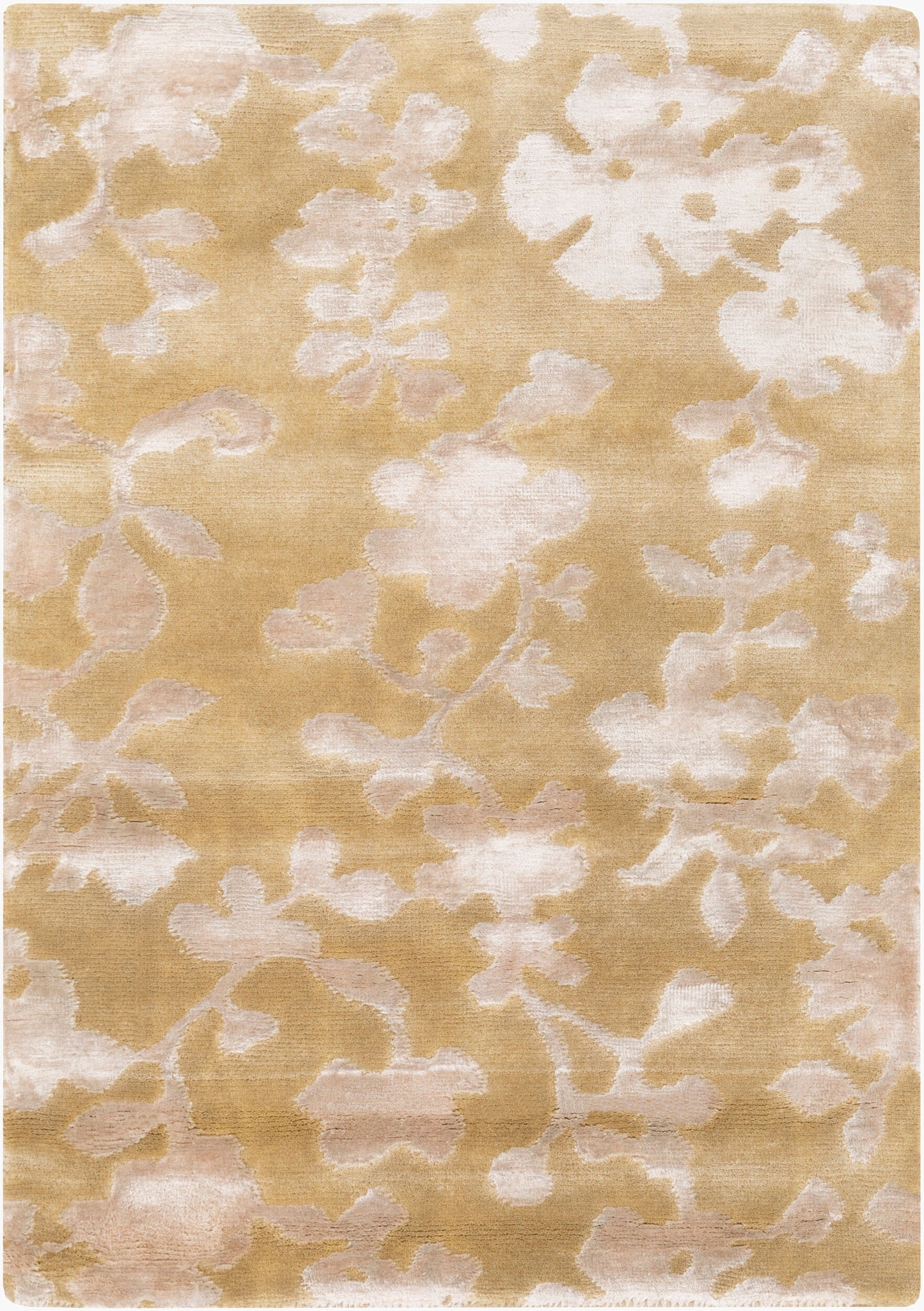 Alfombra decorativa luminosa LMN-3015 de 2' x 3' hecha a mano