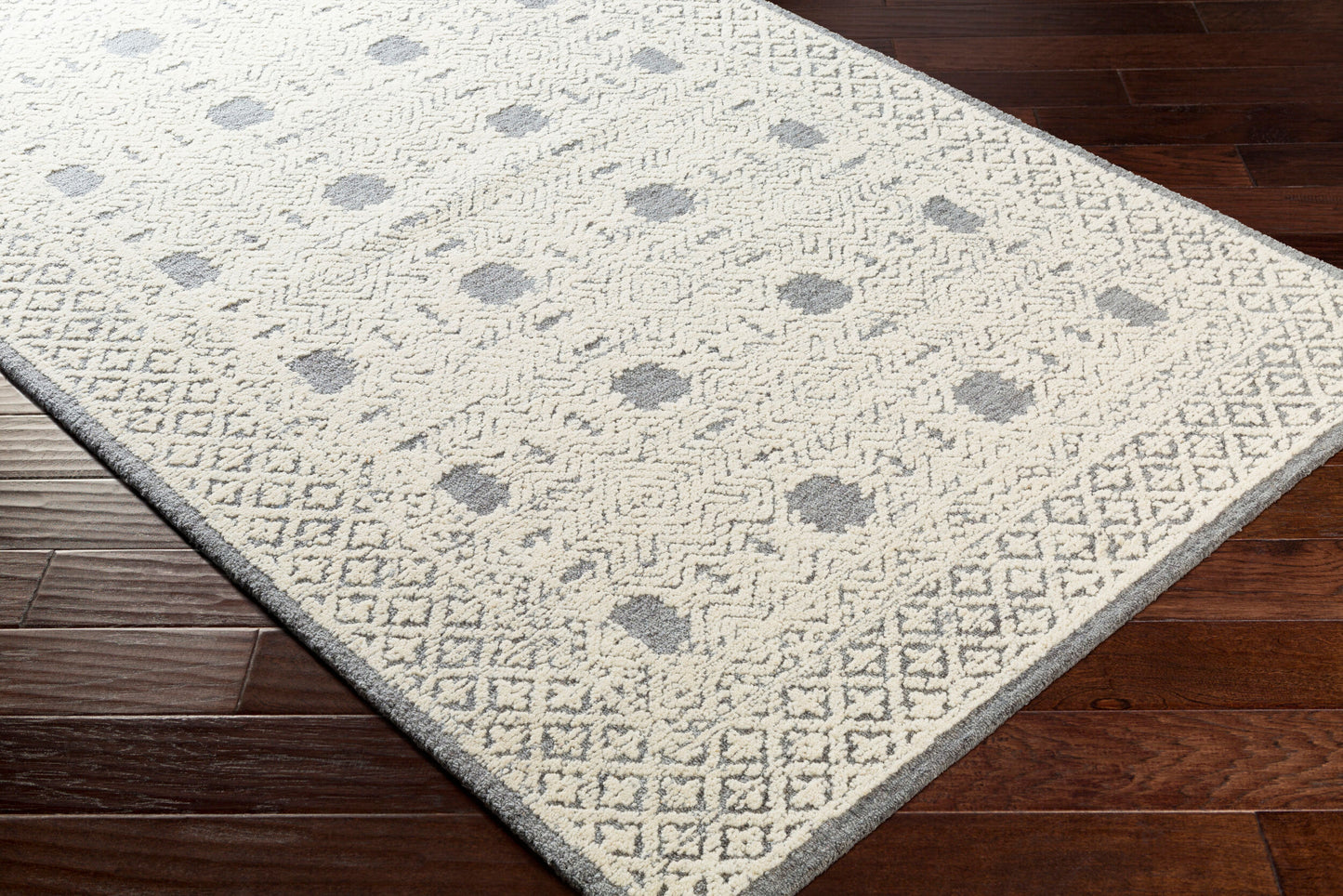 Louvre LOU-2302 8ft Runner Handmade Wool Runner Rug