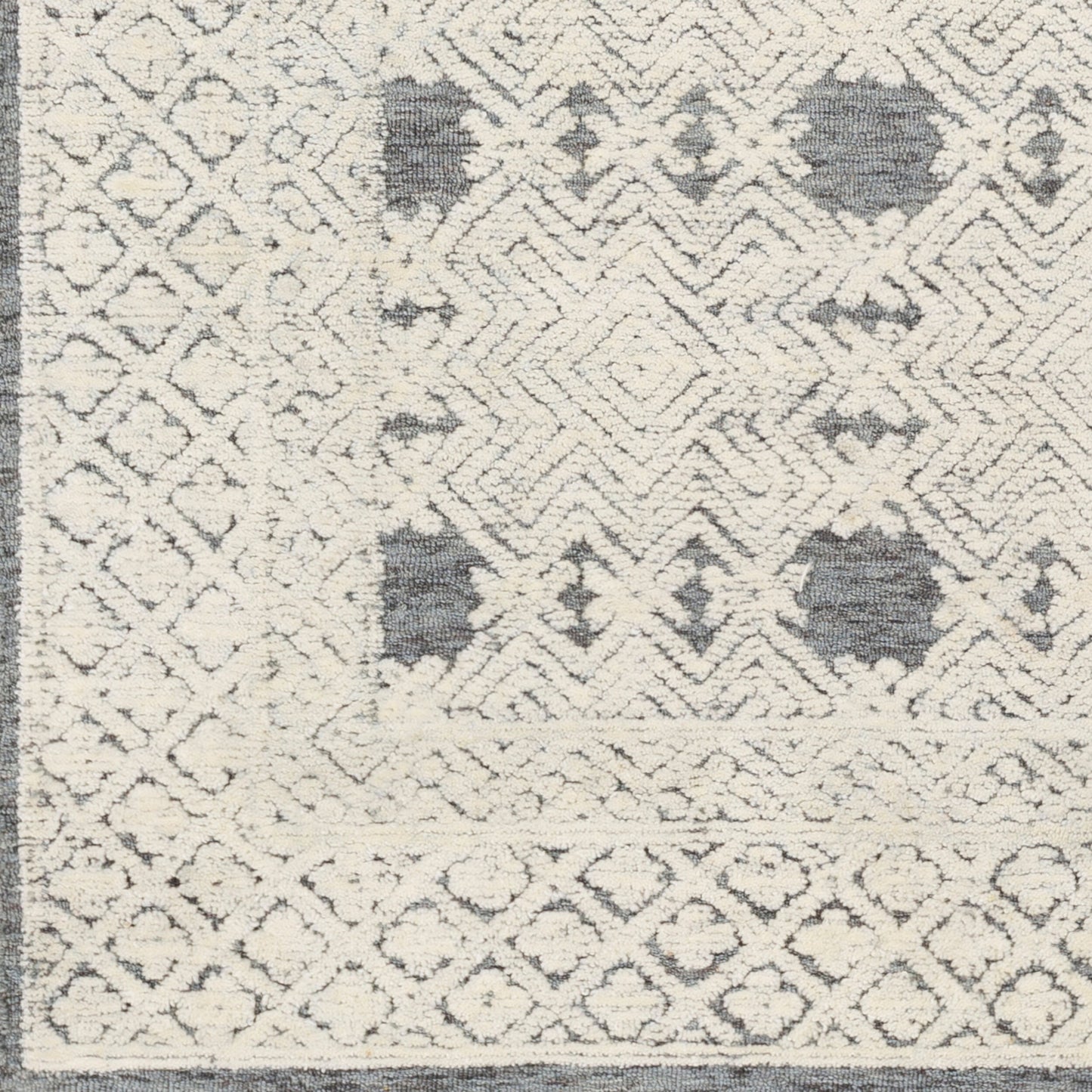 Louvre LOU-2302 8ft Runner Handmade Wool Runner Rug